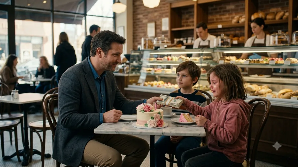 A Wealthy Man Buying A Cake For A Homeless Girl Revealed A Hidden Past