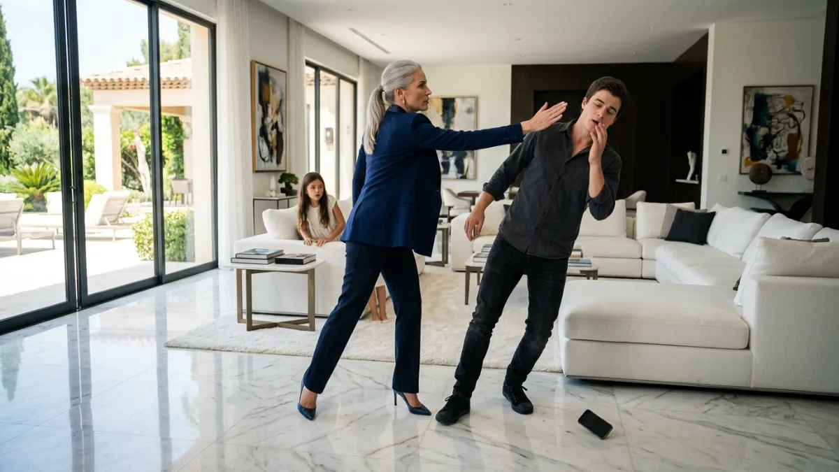 Fierce Mother Rescues Daughter Inside Luxury Mansion