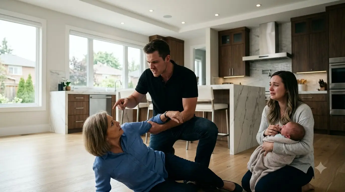 His Mother Abused His Wife Until He Slammed Her To The Floor