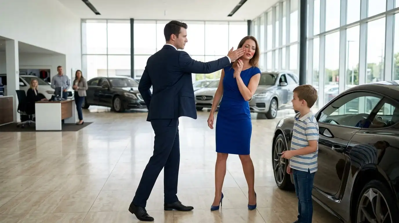 The Arrogant Woman Mocked The Boy Until The Salesman Slapped Her