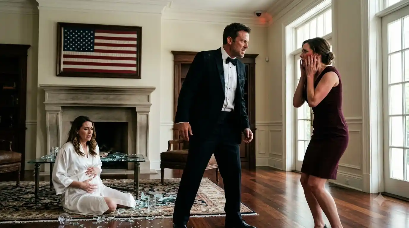 Wealthy Heiress Brutally Shoves Pregnant Wife Through Glass Table In Shocking Mansion Confrontation