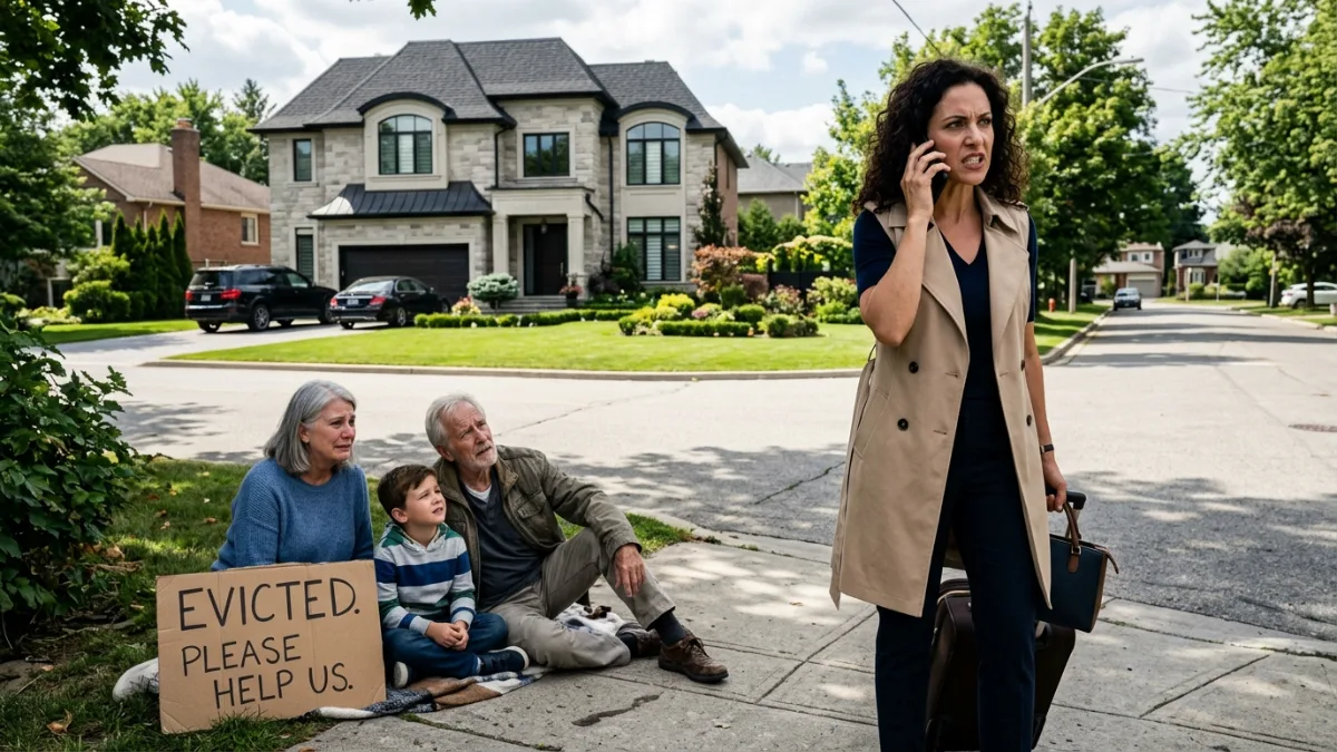 Returning Home She Found Her Elderly Parents Living On The Sidewalk